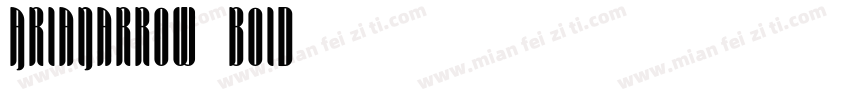 AriaNarrow Boid字体转换